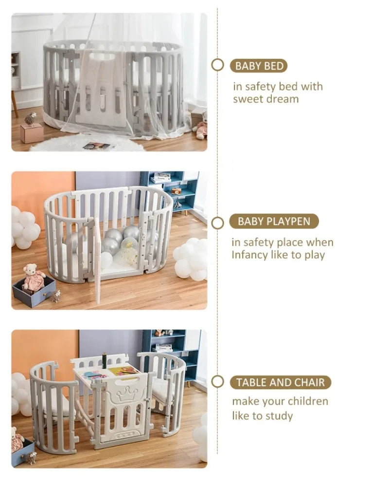 Travel Baby Bed, Baby Furniture Foldable Baby Crib