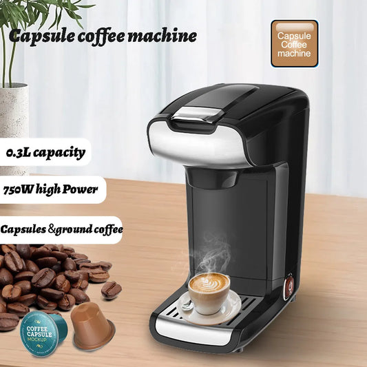220-240V Household Single Cup 300ML Capsule Coffee Machine Electric Small Capsule Coffee Machine Espresso Drip Coffee