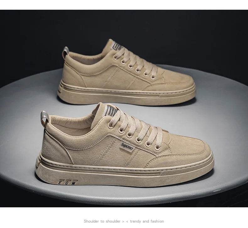 Men's Shoes 2025 New Spring Work Safety Shoes, Anti-slip, Wear-resistant, Versatile Casual Sports Work Shoes, Men's Board Shoes - AIAZ