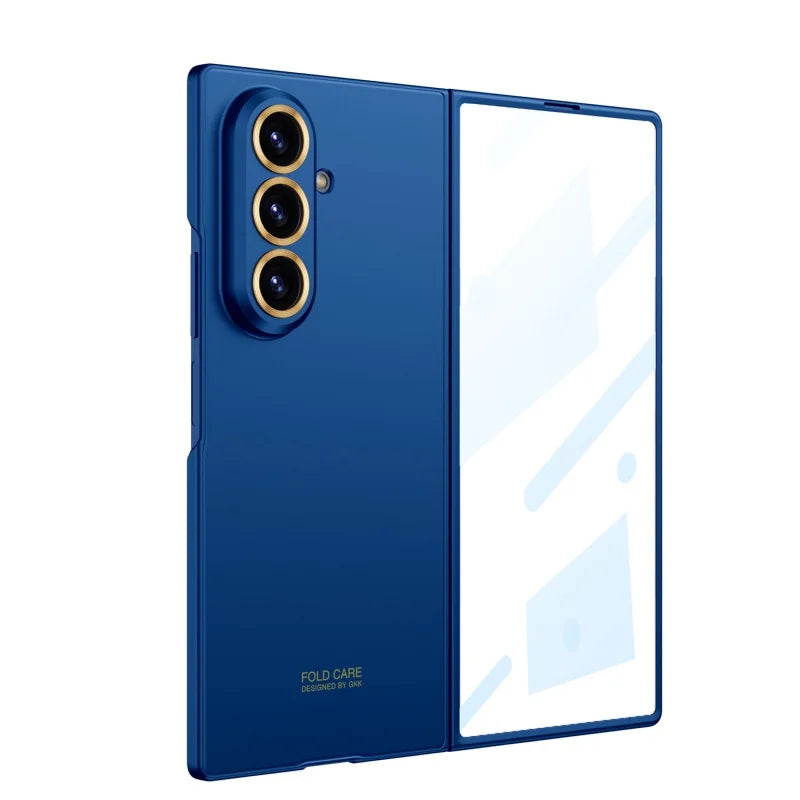 Luxury Fashionable Ultra-thin Phone Case For Samsung Galaxy Z Fold 7 5G With Screen Glass Protect Film Matte Protector Cover
