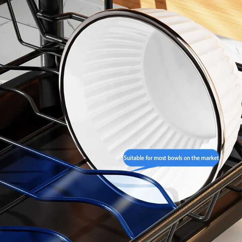 Kitchen Dish Storage Rack Countertop Water Filter Drying Bowl Basket Chopsticks Plate Storage Drain Bowl Shelf