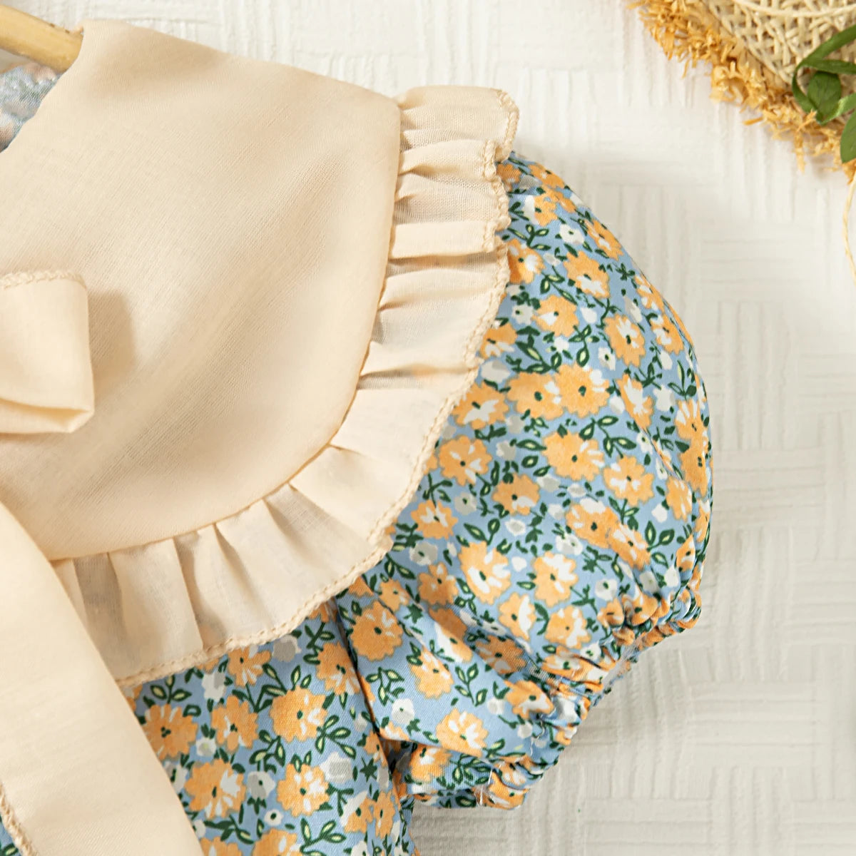 Baby Girl Dresses Summer Floral Bow Short Sleeve Girls Dresses Cute Cotton Girls Dresses Baby Clothes Girl ﻿