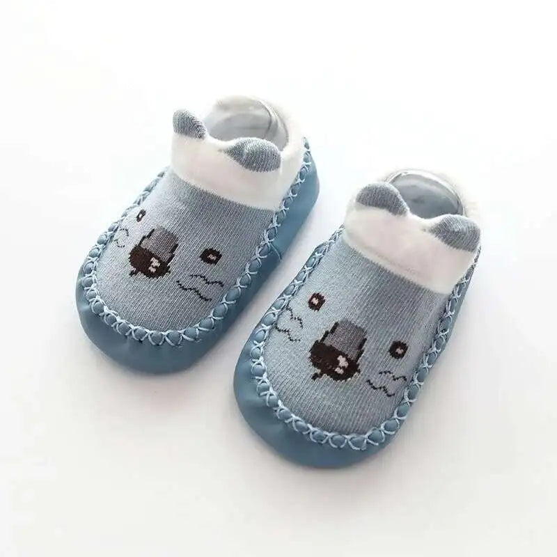 1 Pair Fashion Cute Baby Socks With Rubber Soles Infant Spring Autumn Winter Children Floor Socks Shoes Anti Slip Soft Sole Sock