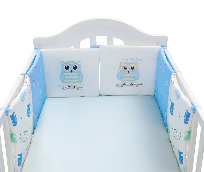 Baby Bed Protector Crib Bumper Pads 6Pcs/Set Baby Bed Bumper Kids Safety Bed Around Cotton Blend Crib Anti-collision Anti-fall