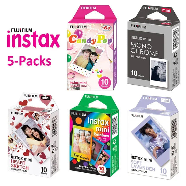 Origin Fujifilm Instax Mini Film Paper 10-60 Sheets for Fuji Instant Film Cameras Instax Mini 12 11 9 40 70 90 Link Liplay EVO