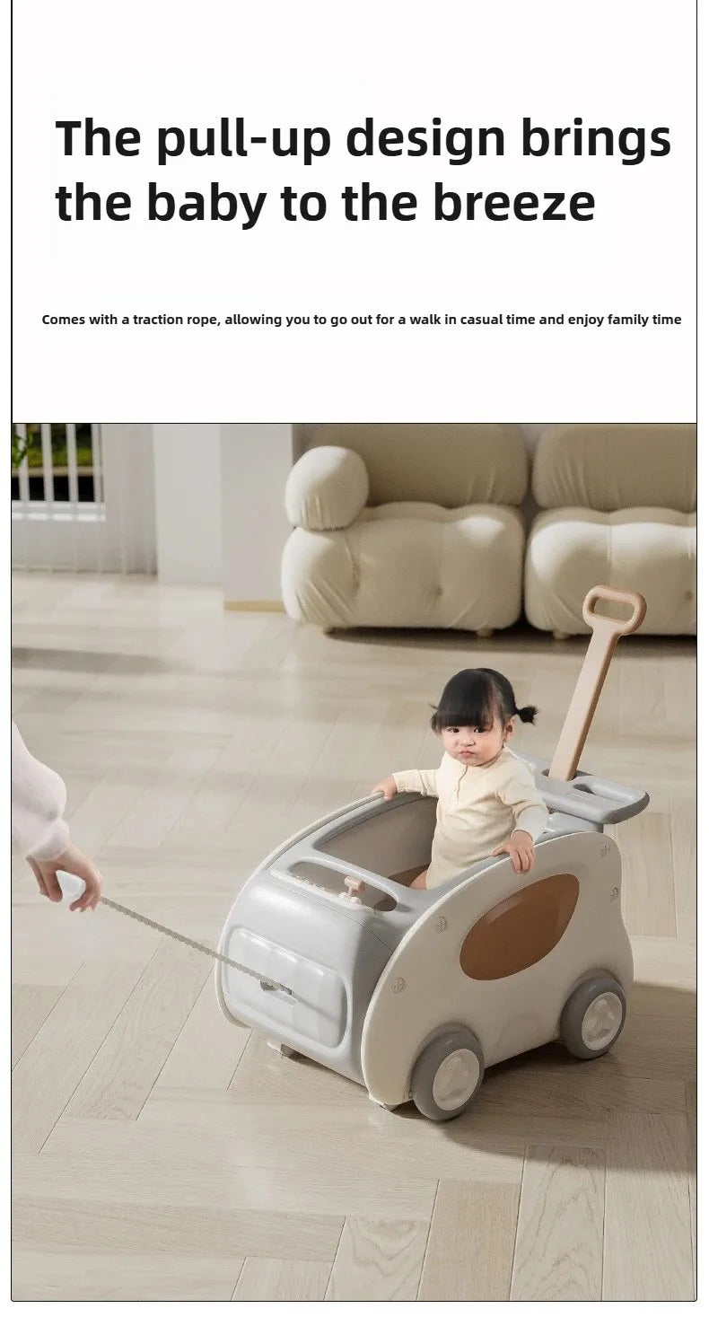 Multifunctional Anti-rollover and Anti-O-leg Baby Children's Toy Hand-pushing Balance Walker