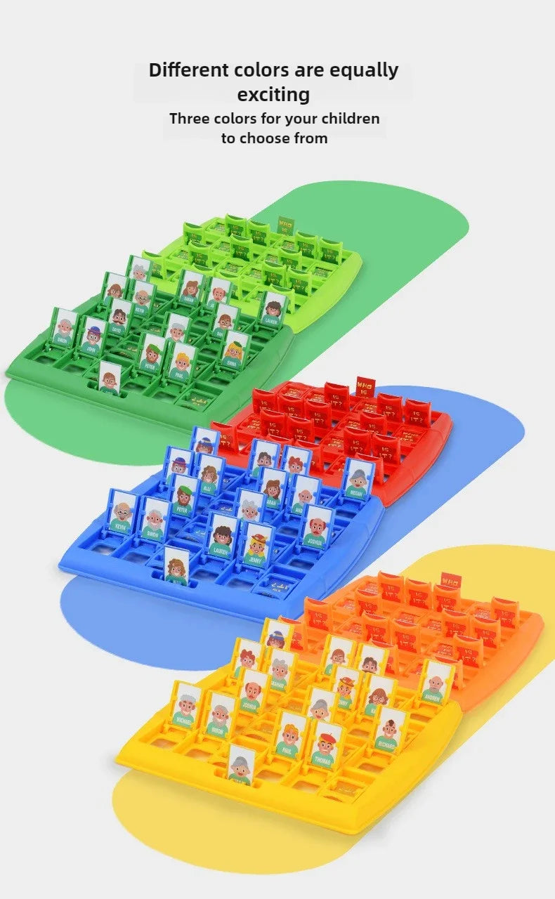 Guess Who I Am Board Game Parent-child Interaction Toy Logical Reasoning CHILDREN'S Puzzle Guess Me You My Character Chessboard