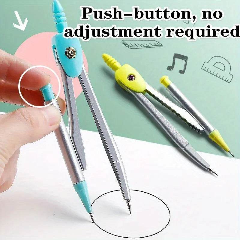 7-piece Set of Ruler, Triangle Ruler, Protractor, Compass, Student Stationery, Back To School Math Supplies - AIAZ
