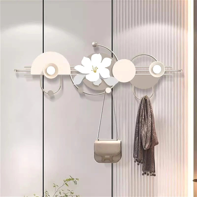 Iron Wall Hanging Grind Smooth Coat Hanger Hooks Hat Organization Creative Door Hanger Storage Rust-proof Home Storage