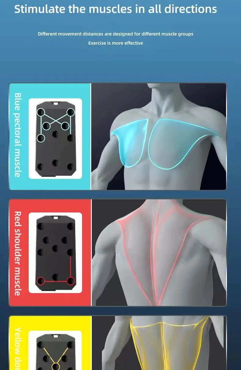 Folding Push-up Board Support Muscle Exercise Multifunctional Table Portable Fitness Equipment Abdominal Enhancement Support