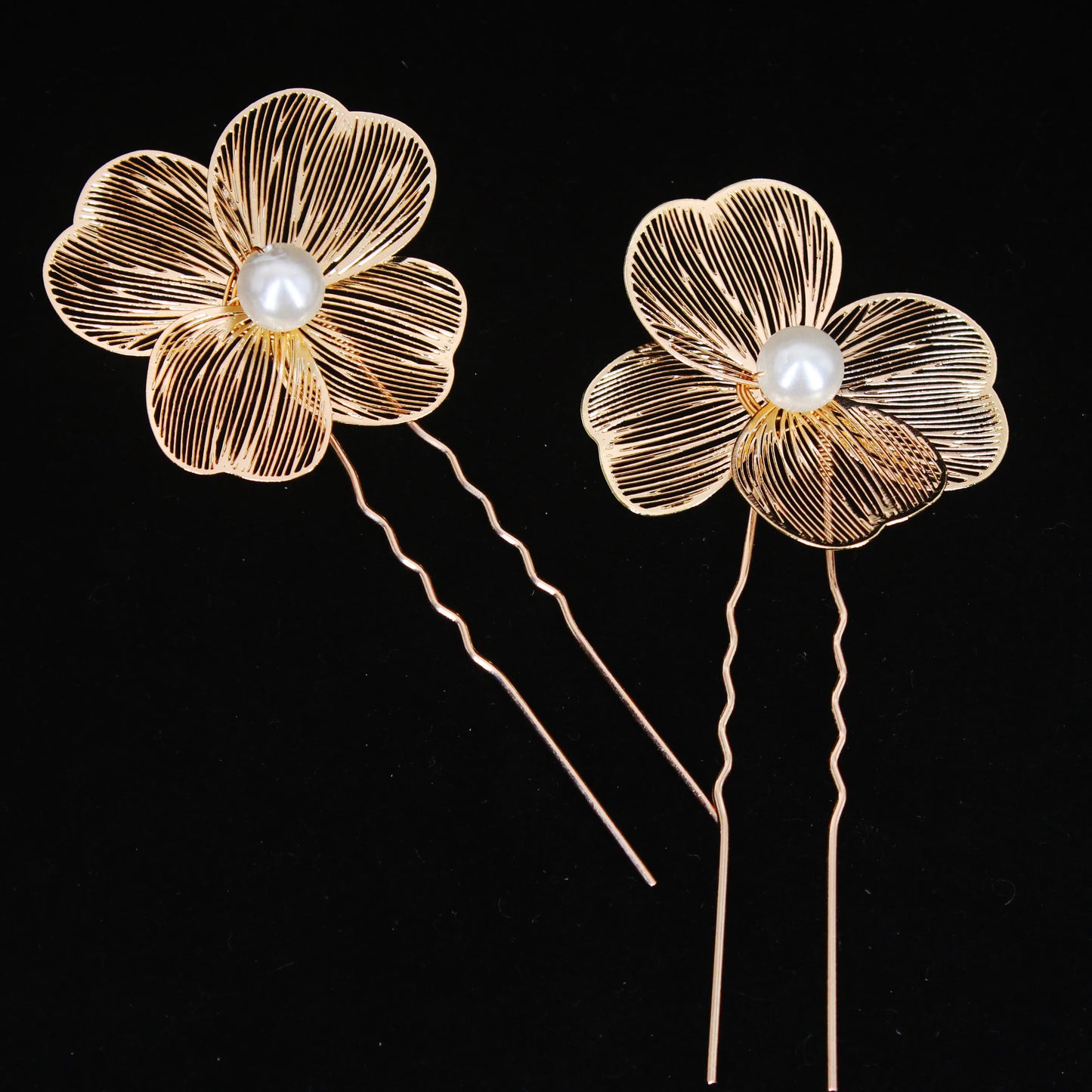 2PCS Bridal Headdress Handmade Flower Pearl Hair Comb Pins Wedding Styling Jewelry Fashion Insert Comb Hair Accessories Gifts