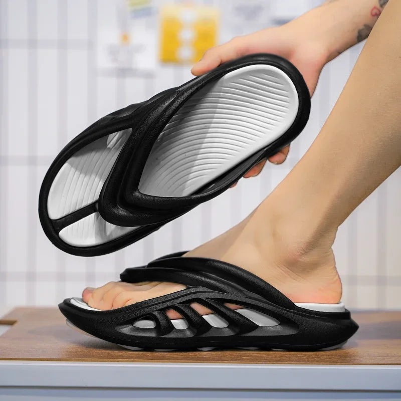 Summer New Men's Slippers Flip Flops Outdoor Indoor Comfortable Soft Slides Casual Shoes Men Beach Sandals Male Slippers