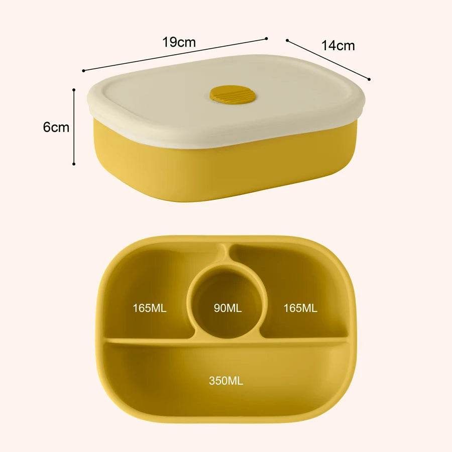 New Portable Lunch Box Food Grade Dishes Tableware Children Bento Box Leakproof Microwavable Feeding Bowl Baby Accessories - AIAZ