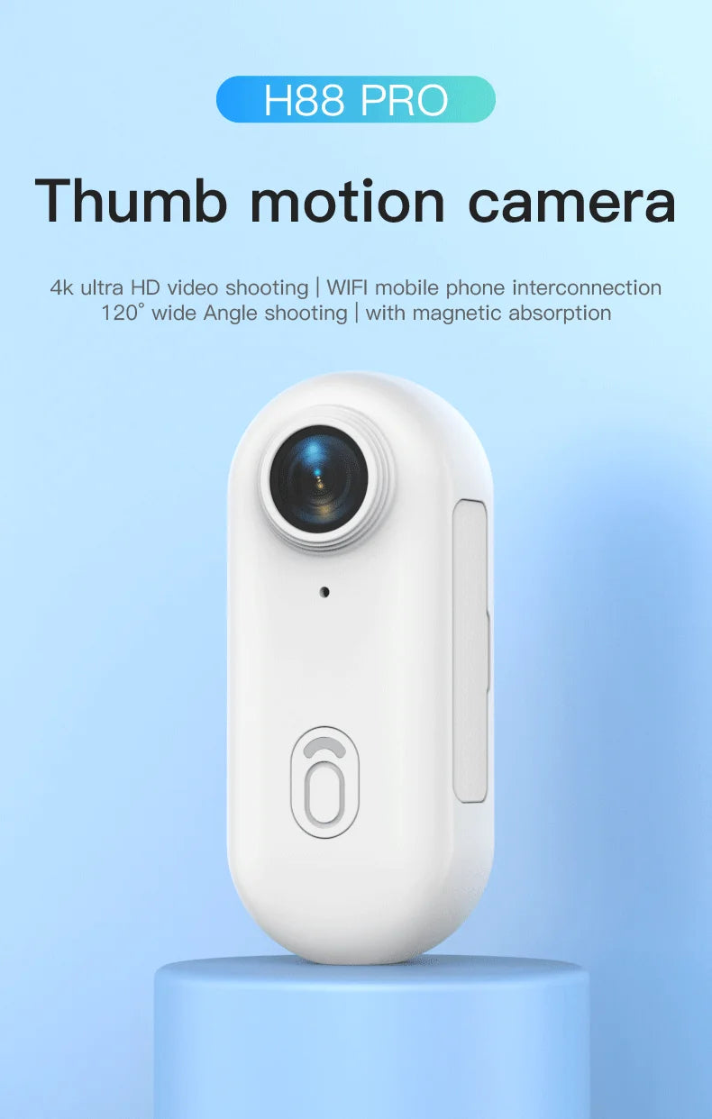 Wireless WiFi 4K UltraHD Mini Portable POV Camcorder Waterproof Magnetic Action Cam Bike Car Vlog Camera Outdoor Sports Recorder