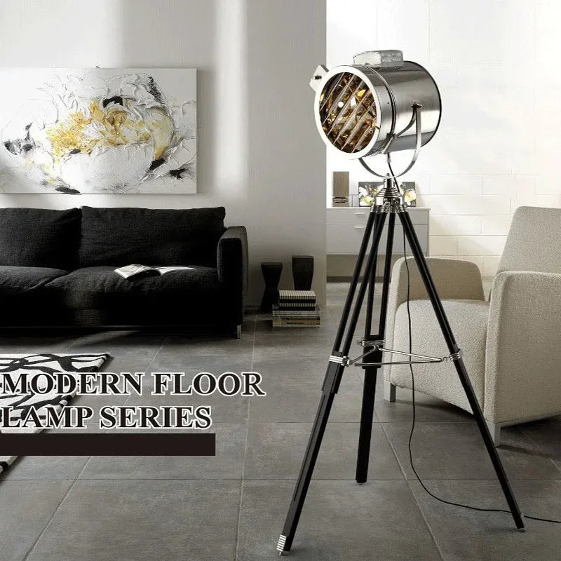 Nordic Creative Designer Stainless Steel Floor Lamp Restaurant Living Room Studio Retro Metal Led Light Home Decoration Lighting