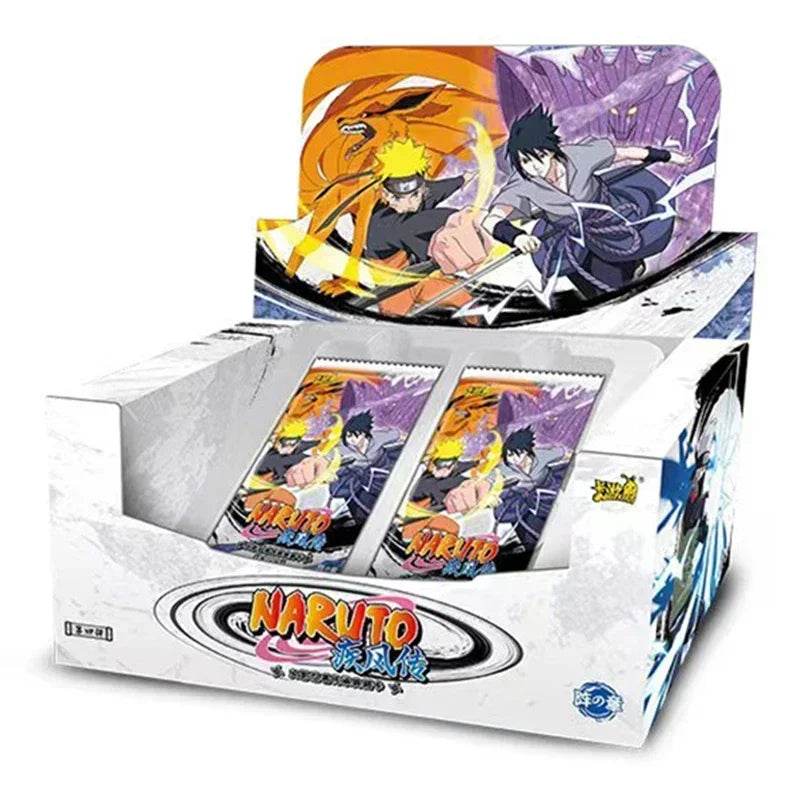 KAYOU Genuine Naruto Cards Box Anime Figure Card Booster Pack Sasuke Collection Flash Card Toy Birthday Christmas Gift for Kids - AIAZ