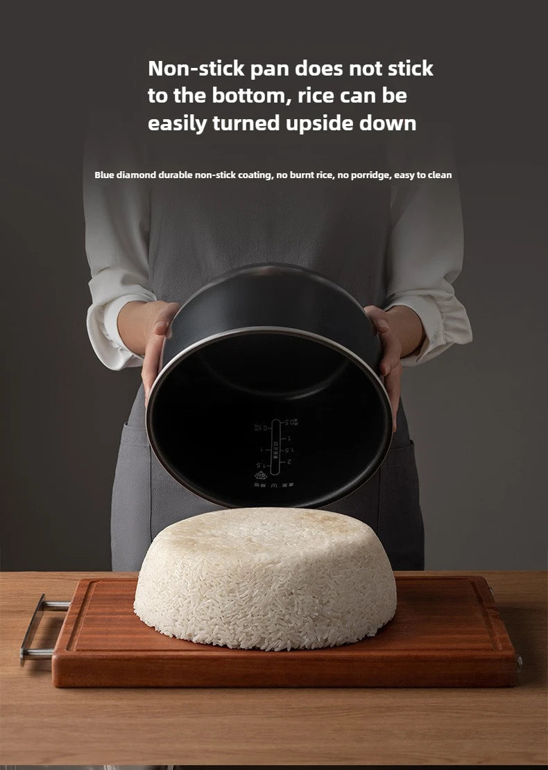 New Rice Cooker Intelligent Multifunctional 4L Household Thick Kettle Rice Cooker Large Capacity Cooking Pot