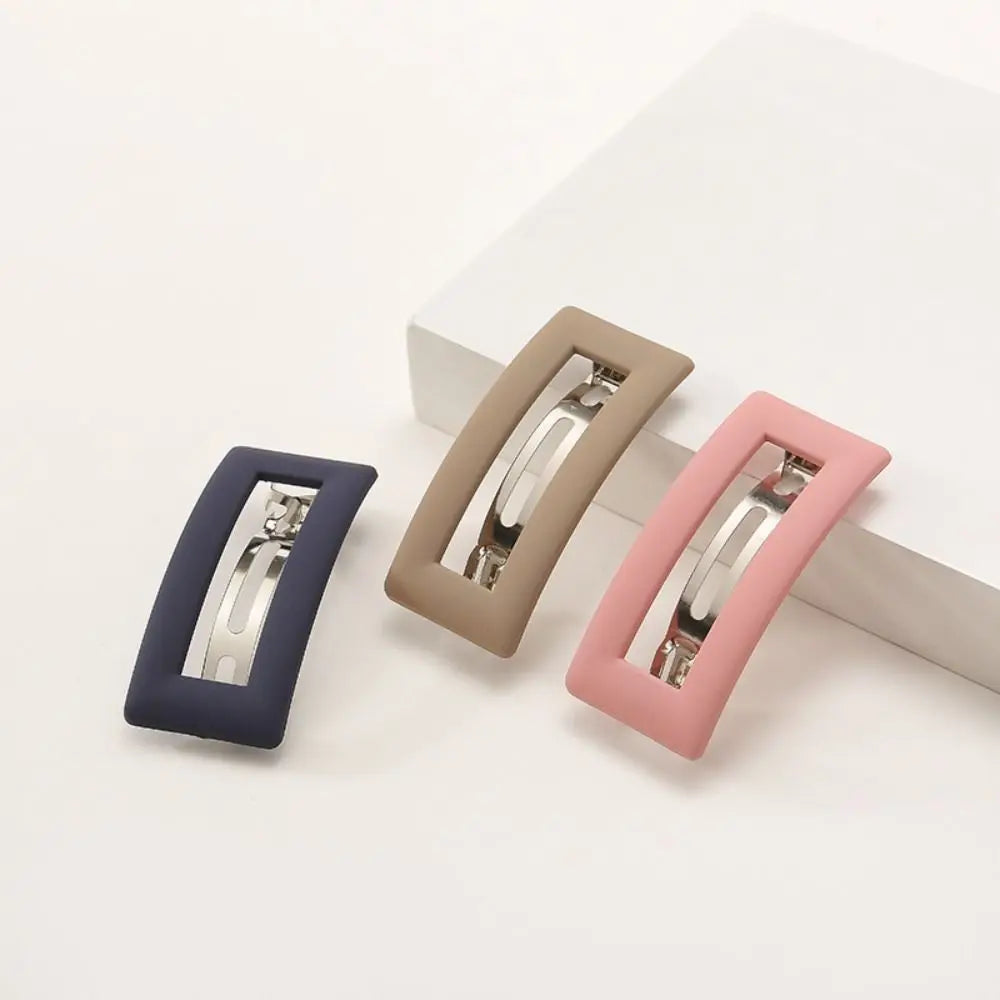 New Korean Matte Spring Hair Clip Claw Elegant Hairgrips Ponytail Holder Barrettes For Women Girls Hairpins Hair Accessories
