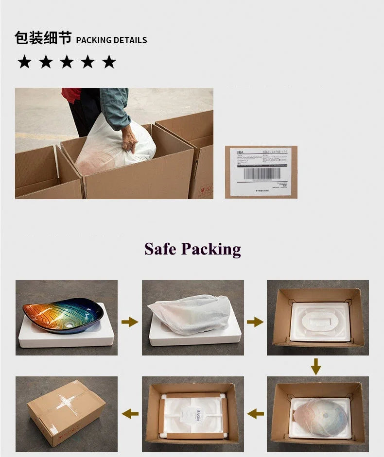 41*41*14cm European style Ceramic Washbasin Retro Printing Bathroom Sink Countertop Round Bowl Basin with Hardware Faucet Set