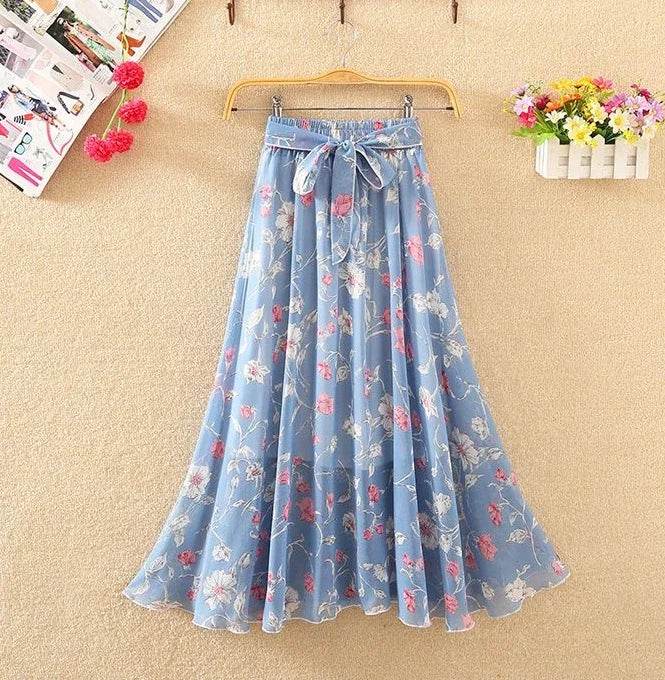 Skirts for Women Summer 2024 A Line High Waist Woman Skirt Casual Trend Modest Vintage Cheap Quality Korean Fashion Style Y2k V - AIAZ