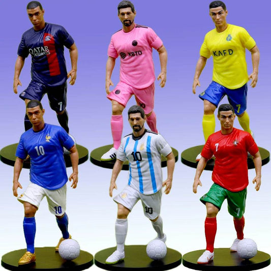 C.Ronaldo Messi Mbappe star of football figurines, fan supplies, and souvenirs for Real Madrid and Barcelona - AIAZ