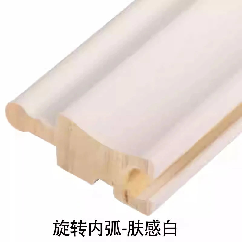 6 pieces 2.3M Rotating Solid Wood Grille Panel - Small Great wall Wrapped Cylinder Curved Internet Red Background Wall