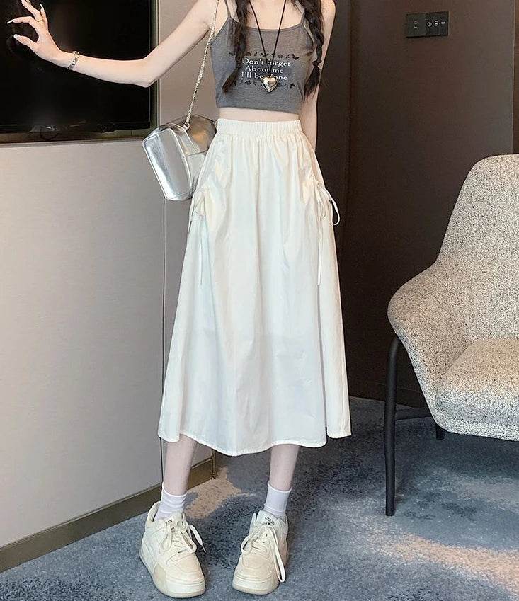 Skirts For Women Chubby Woman Skirt Drawstring Cargo New In Cheap Stylish Chic And Elegant Offer Aesthetic Hot Clothing Sales V - AIAZ