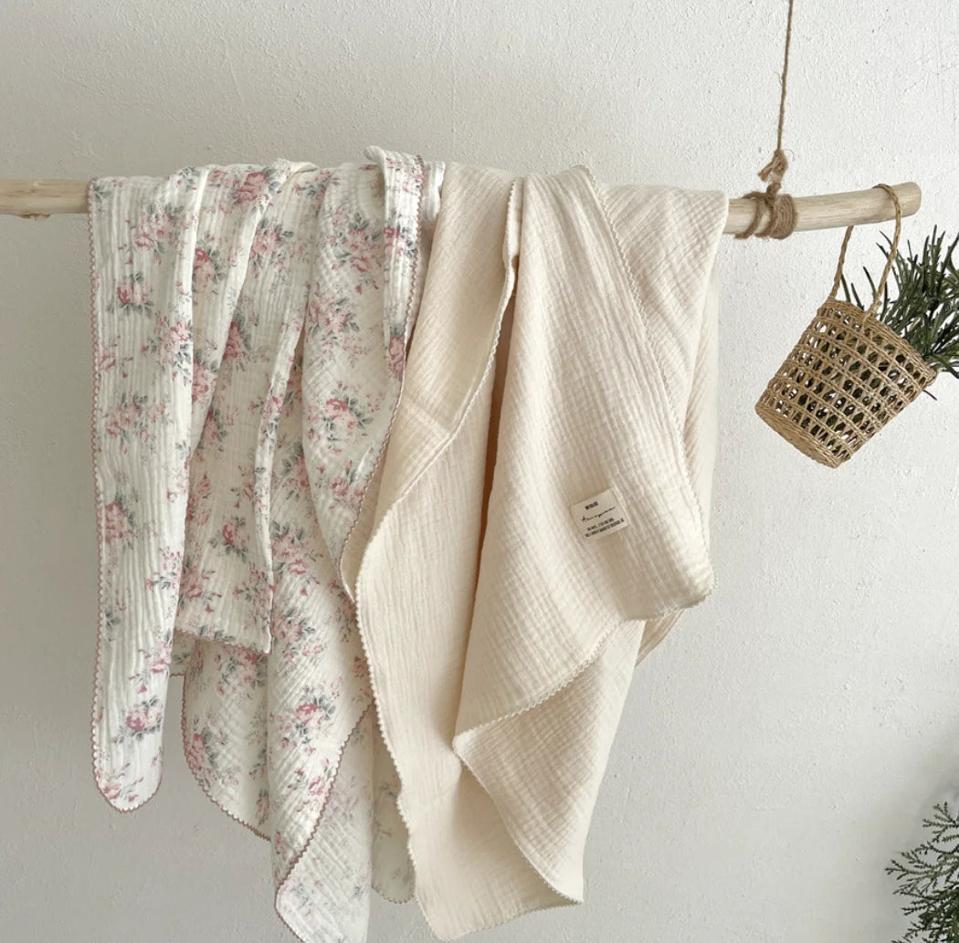 Muslin Swaddle Blankets Newborn Summer Baby Blanket Cotton Infant Swaddle Wrap Receiving Blanket For Crib Stroller Sleeping Item
