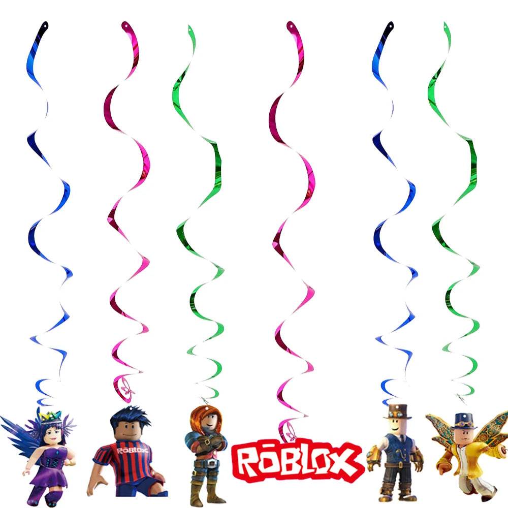 Hot Roblox Birthday Party Decor Game Balloons Disposable Tableware Backdrop For Kids Boy Party Supplies Baby Shower Toy Gifts - AIAZ
