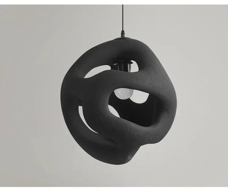 Wabi Sabi Style Restaurant Pendant Light Single Head Small Pendant Light Designer Living Room Sofa Light Study Counter Lighting