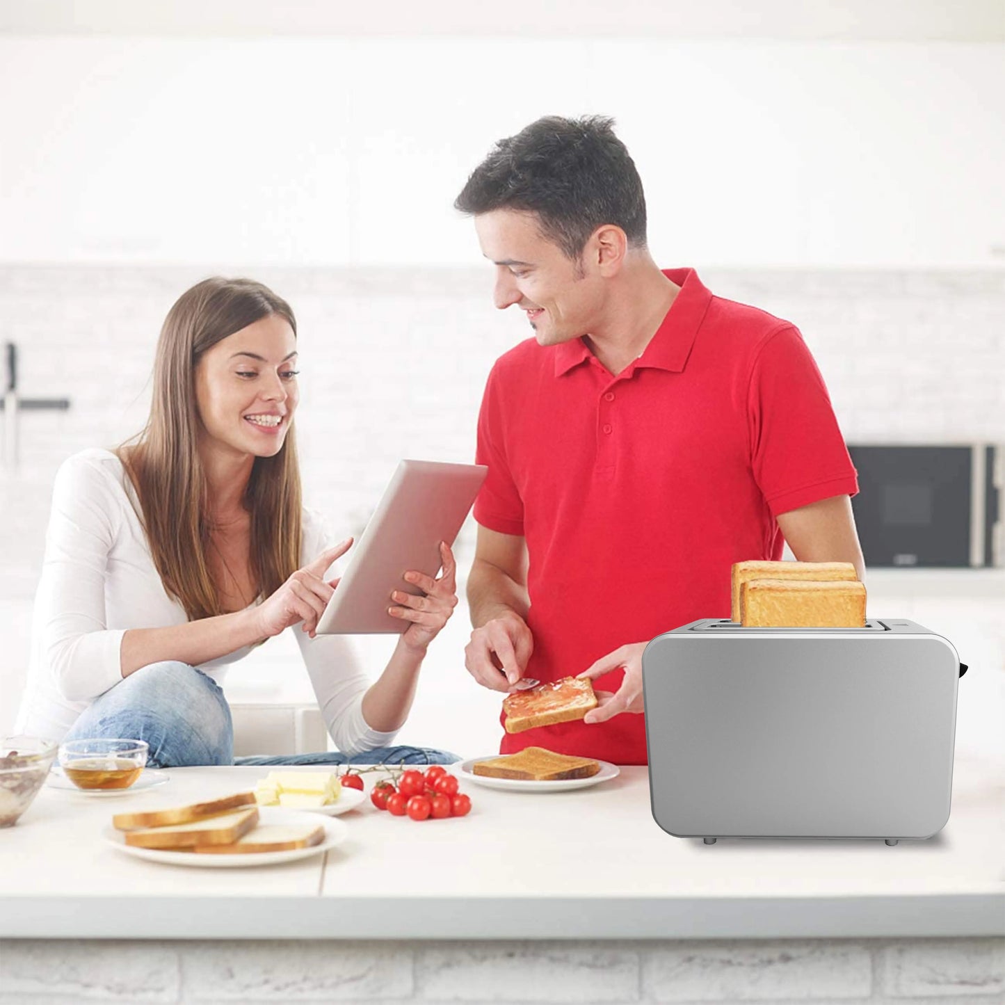 Kitchen Appliance Breakfast Bread Toaster Machine Smart Toaster Sandwich Maker 2 Slice Burger Toaster