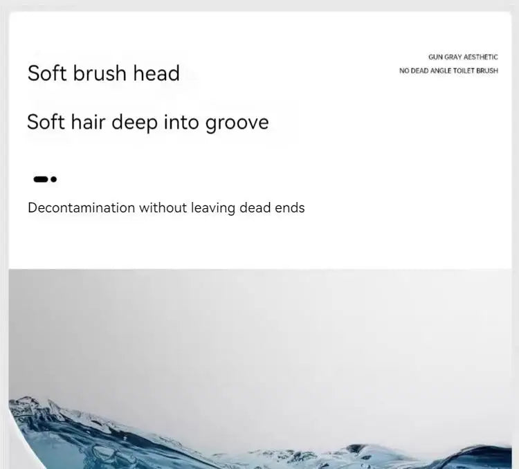 Toilet brush holder, no punching space aluminum wall-mounted toilet cleaning brush, easy to clean, toilet brush for bathroom