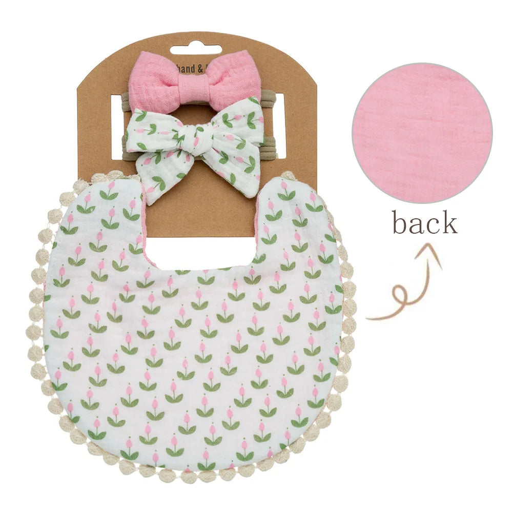 Personalized Custom name Embroidered Newborn letter Nursery Baby Bibs burp cloth suit Cotton Gifts for Boy Girl  ﻿