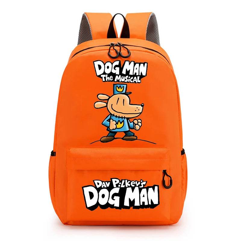 New Dog Man Kids Backpacks Boys Large-capacity School Backpack Cute Cartoon School Bags Children School Supplies Birthday Gifts - AIAZ