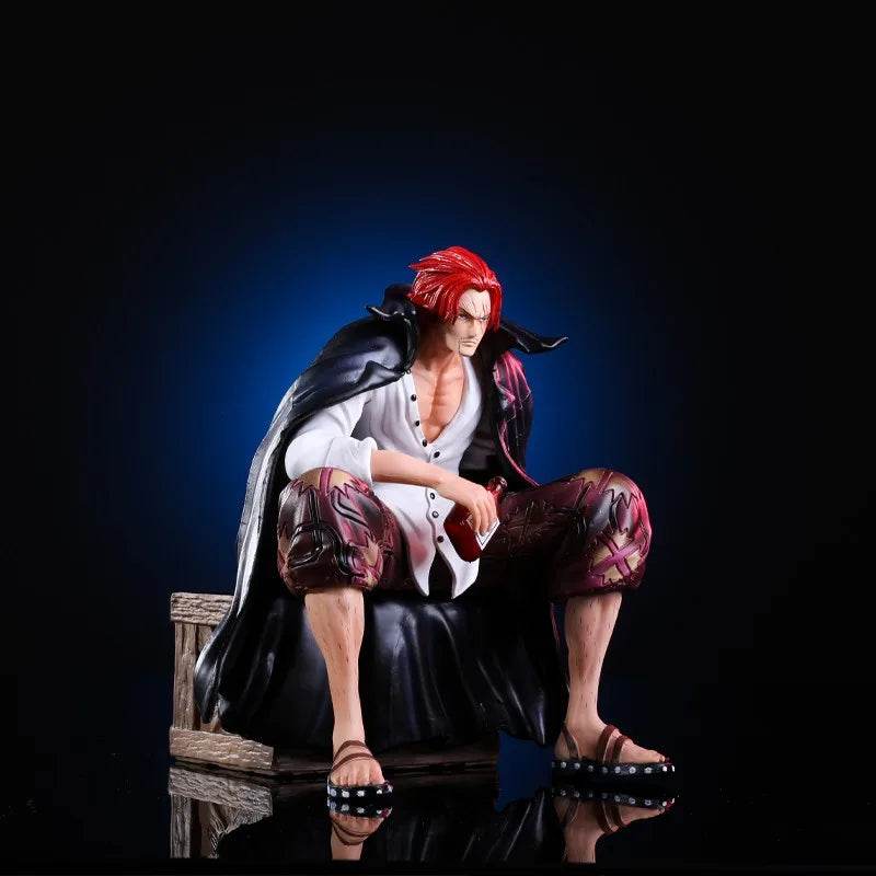 17cm One Piece Shanks Anime Figures Film Red Yonko Red Hair Shanks Action Figure PVC Statue Figurine Model Decoration Doll Toys - AIAZ