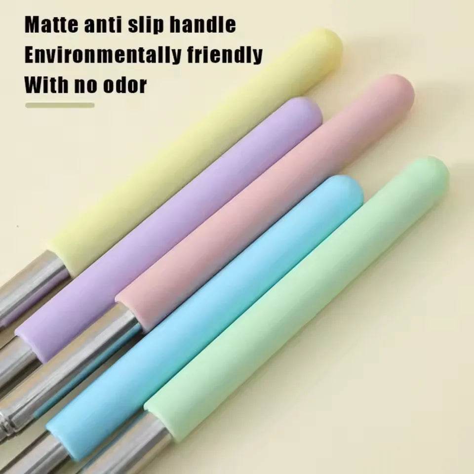 Stainless Steel Teaching Pointer Telescopic Rod Finger Design Teaching Stick Finger Reading Sticks School Office Supplies - AIAZ