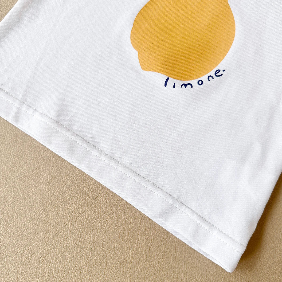 2PCS Summer Baby Boys Girls Clothes Set Lemon Print T-shirt+Checkered Shorts Beach Infant Toddler Outfit Suit 0-3Y