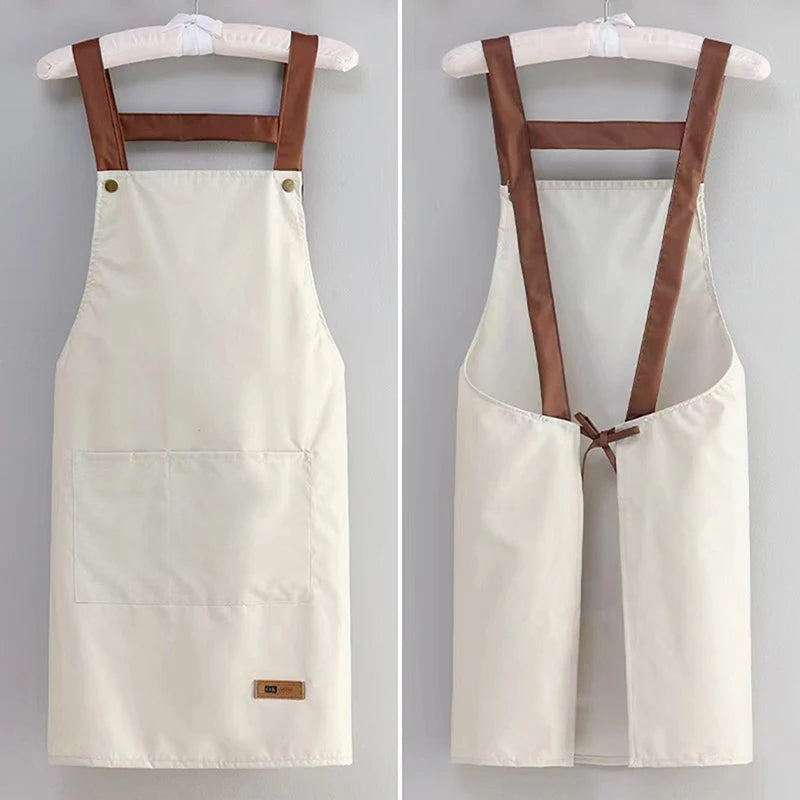 Resistant Dirt Apron Waterproof and Oil Resistant Household Kitchen Cooking Fashion Apron Adult Work Clothes Kitchen Accessories