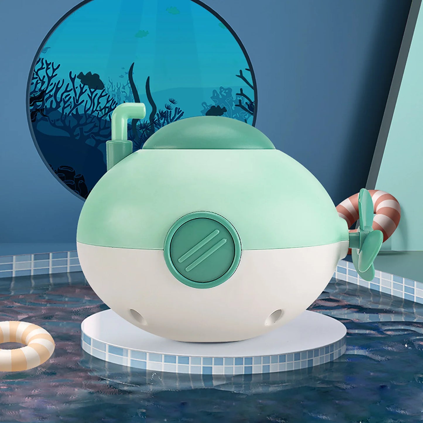 Baby Bath Toys Bathing Submarine Swimming Pool Water Play Game Chain Clockwork Bath Toys For Children Water Play Toy