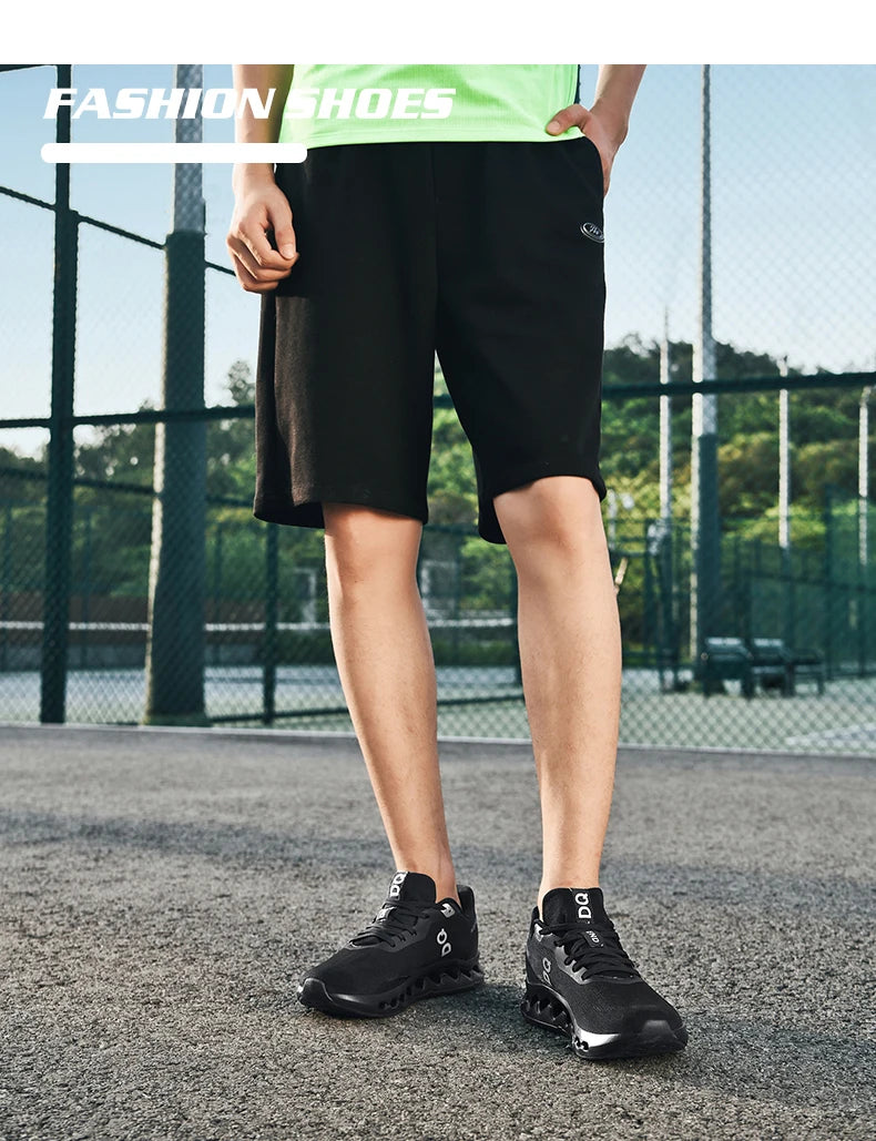 Men's Lightweight Running Shoes Anti-Slip Cushioning Breathable Mesh Sneakers for Jogging Gym Training Fitness Sport Walking