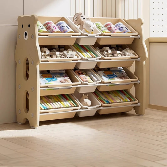 Children's Toy Storage Rack, Floor Standing Multi-layer Storage Rack, Easy Classification and Organization Storage Rack