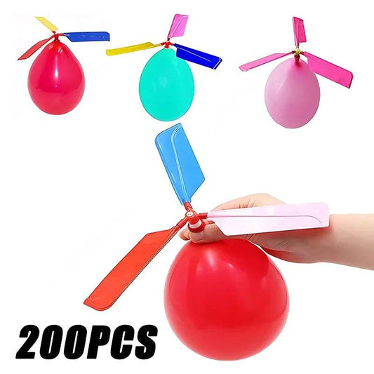 Balloon Aircraft Science and Technology Educational Toys Technology Handmade Diy Balloon Helicopter Children's Creative Toys - AIAZ