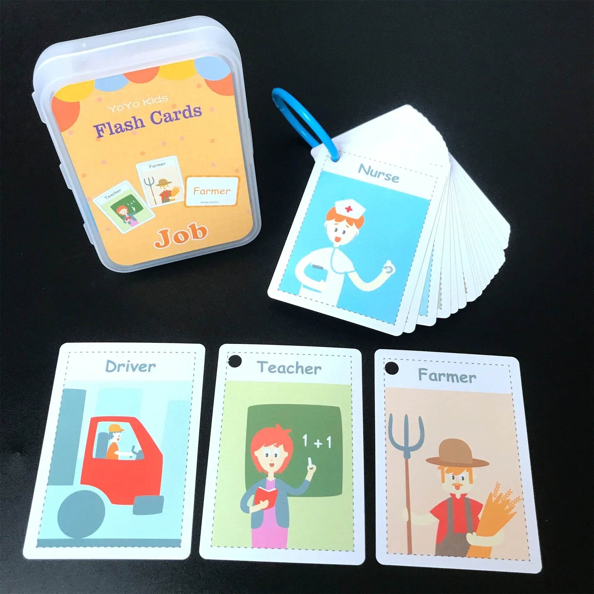Kids English Words Learning Flashcards Reading Enlightenment Cards Home School Educational Toys Montessori Teacher Teaching Aids - AIAZ