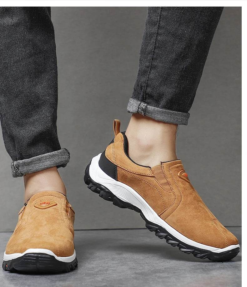 Men Shoes Comfortable Casual Shoes for Men Walking Sneakers Slip On Loafers Men Lightweight Moccasin Male Footwear - AIAZ