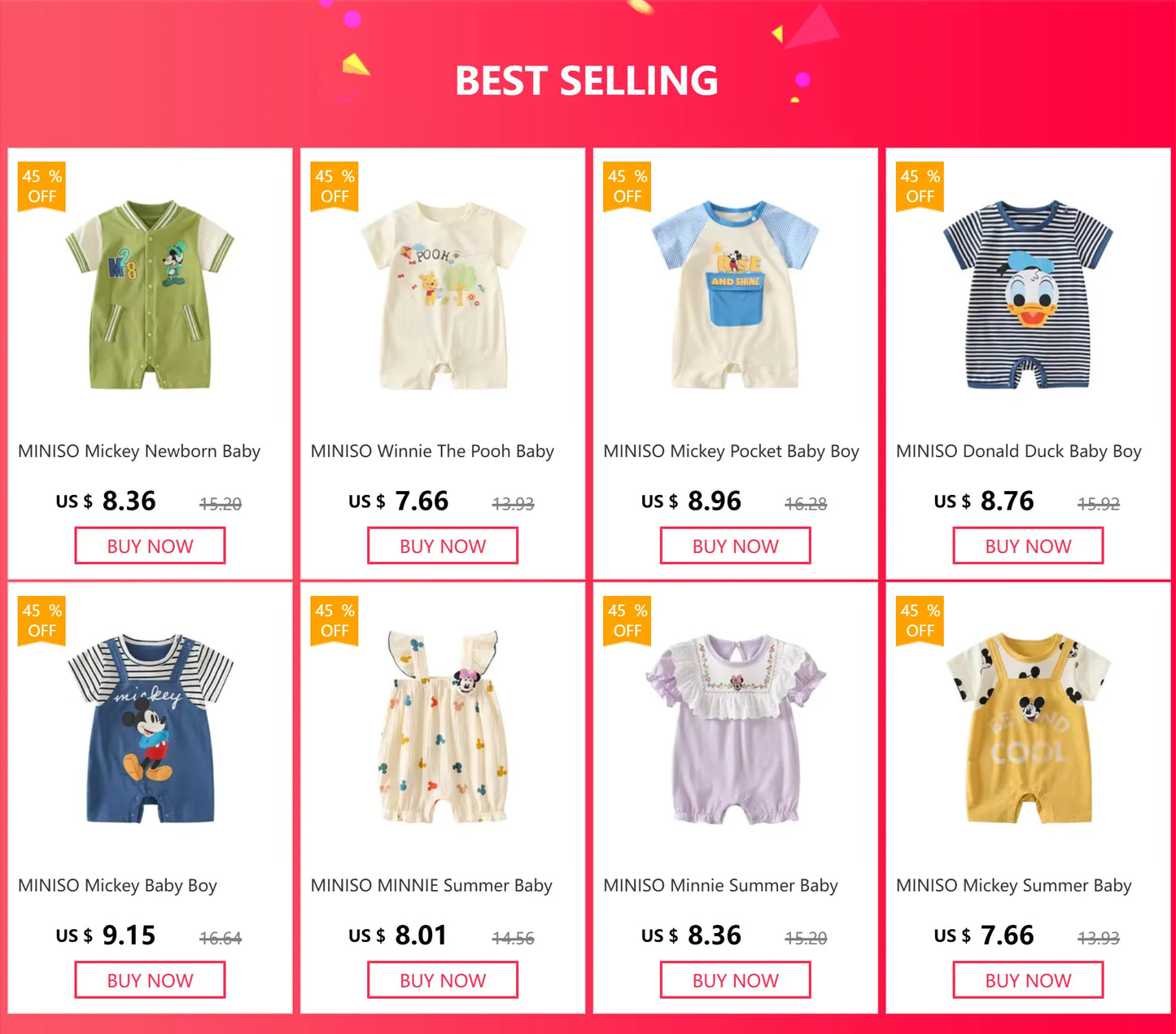 Summer Baby Jumpsuit Cartoon Winnie the Pooh Comfortable Rompers for 0-2 Years Old Boy Girl Stripe Short Sleeve Bodysuits