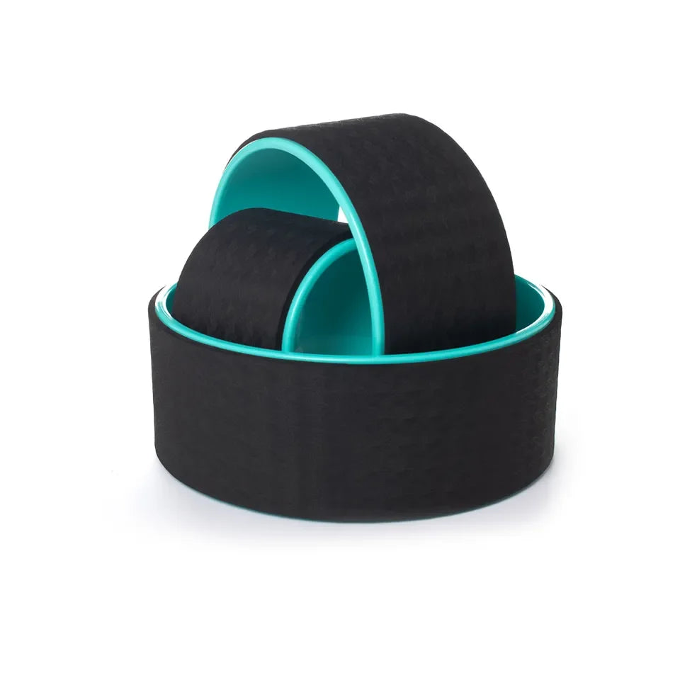 Hot Sell Fitness Gym Eco Cork Roller Yoga Wheel Set of 3 for Back Pain Relief