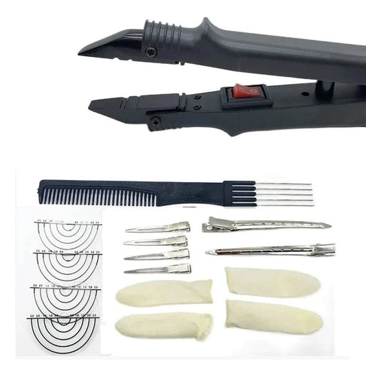 611B Constant Loof hair extensions Tongs Hair Connectors Flat Tip Hair Extension Iron Connectors Hair Extension Tools Section - AIAZ