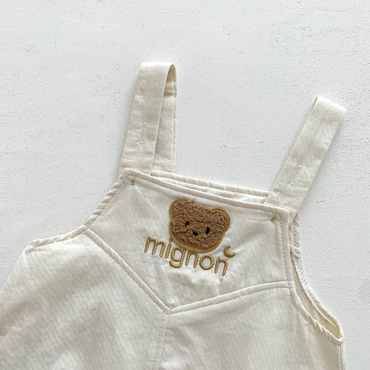 2025 New In Summer Newborn Baby Girls Boys Short Sleeve Solid Color Top T-shirts +cartoon Bear Bodysuits Kid Infant Clothing Set