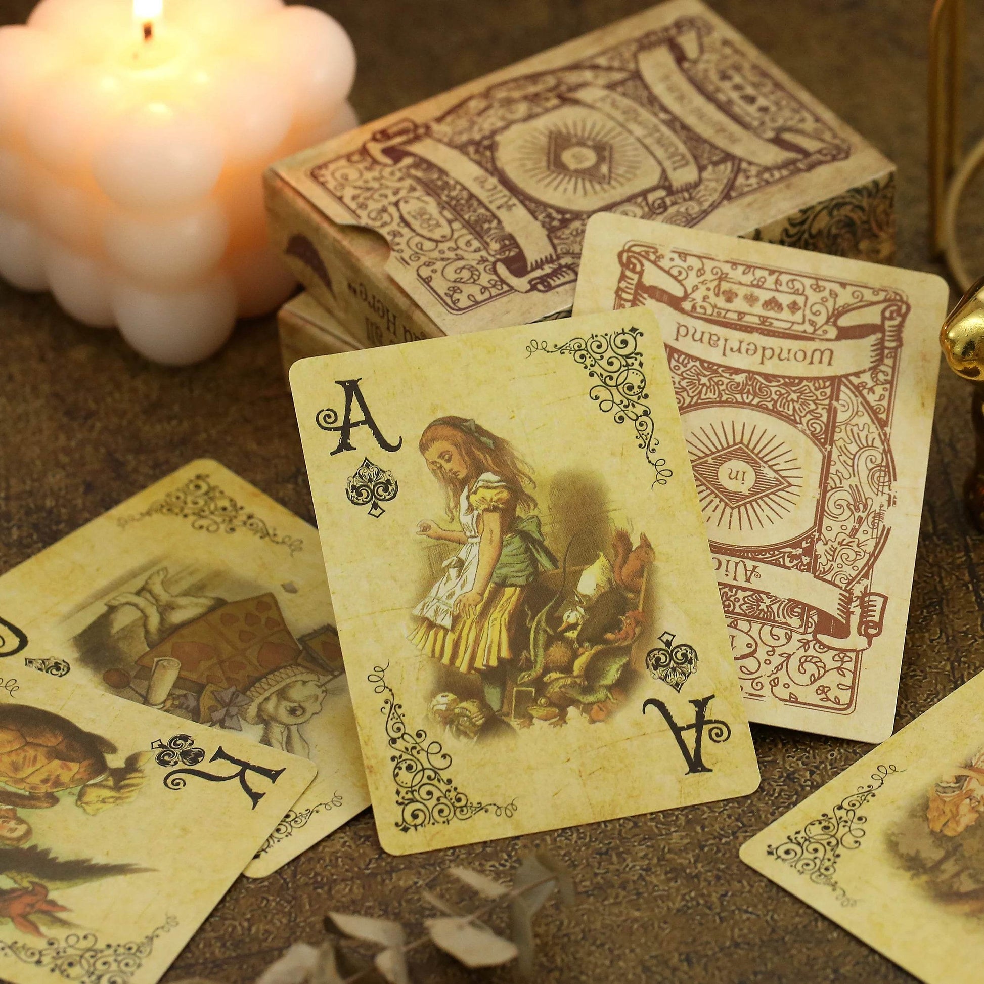 1Set Vintage Style Playing Cards Alice in Wonderland Poker Playing Cards Deck Board Games Retro Poker Never open - AIAZ