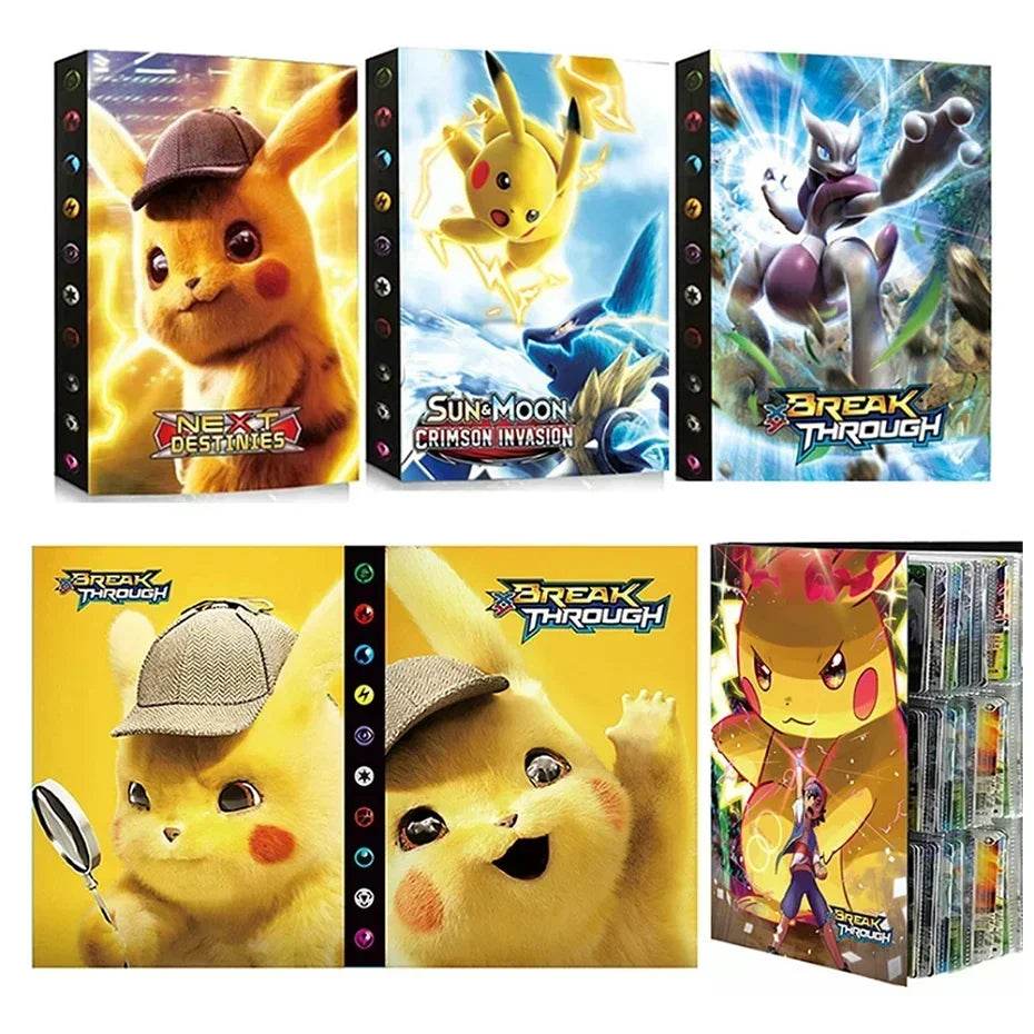 2025 New 9-Pocket Page 432Pcs Holder Album Toys Collections Pokemones Cards Album Book Top Loaded List Toys Gift for Children - AIAZ